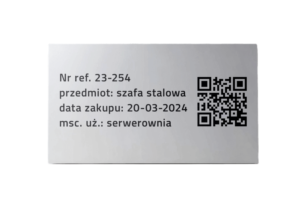 jakie informacje powinny się znaleźć na środkach trwałych