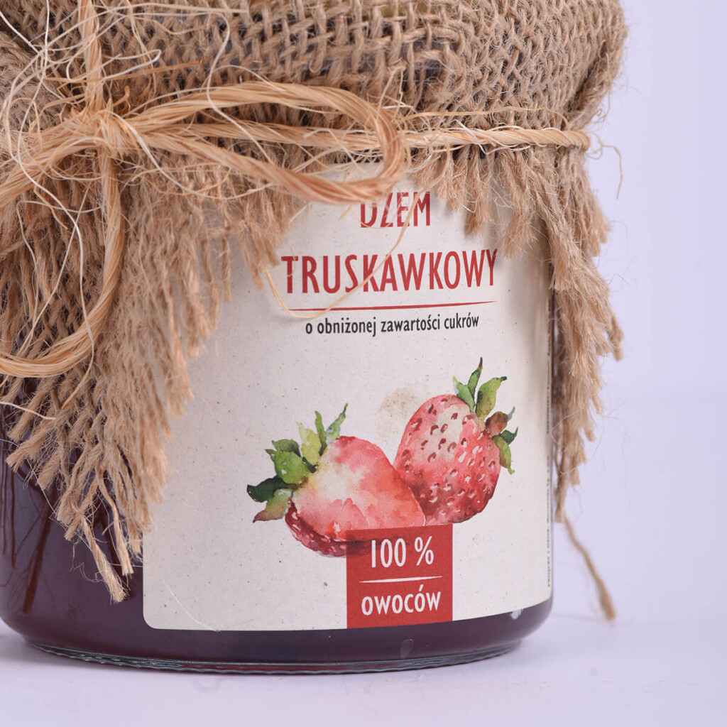 Etykiety na produkty spożywcze - dżem - druk cyfrowy
