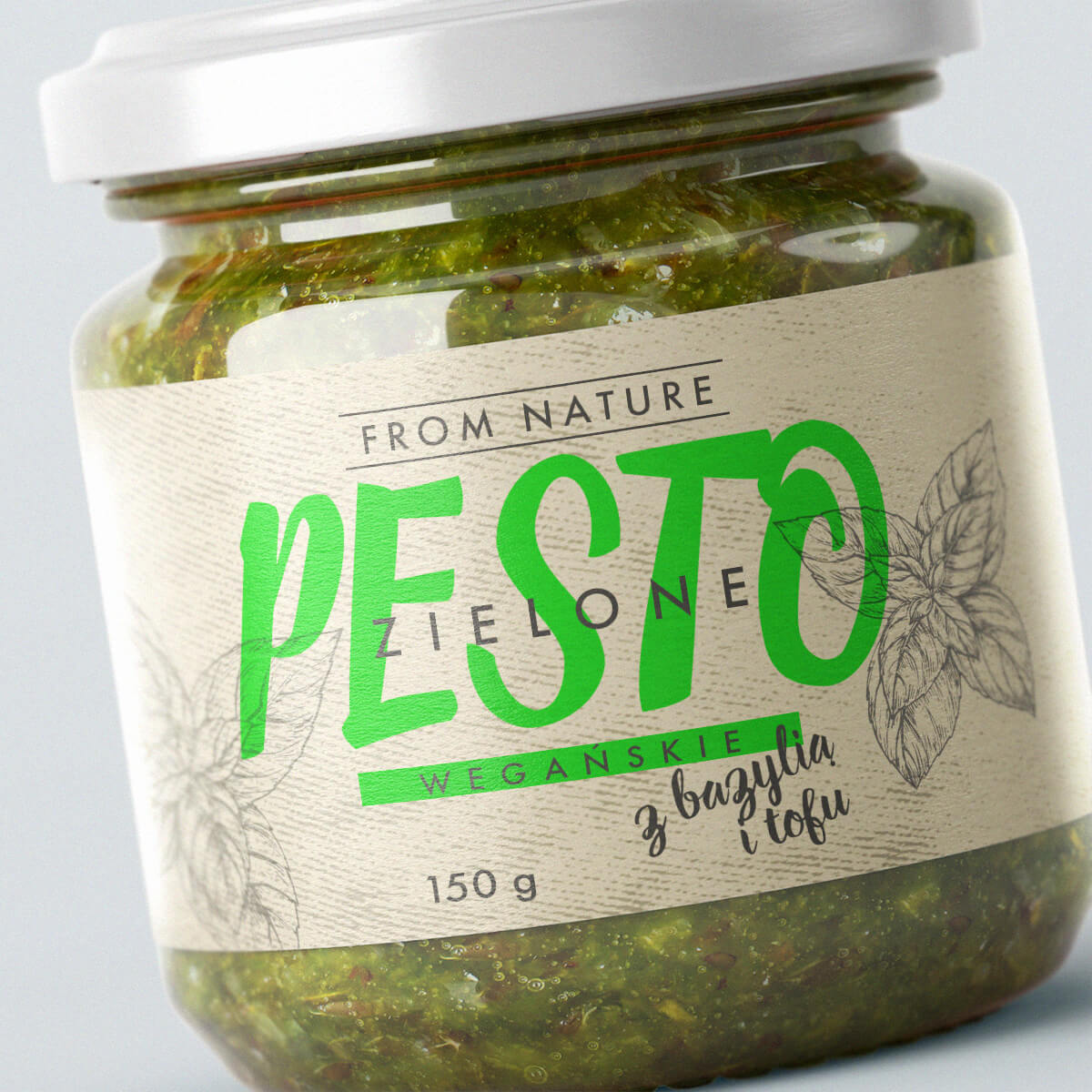 Etykiety spożywcze - pesto