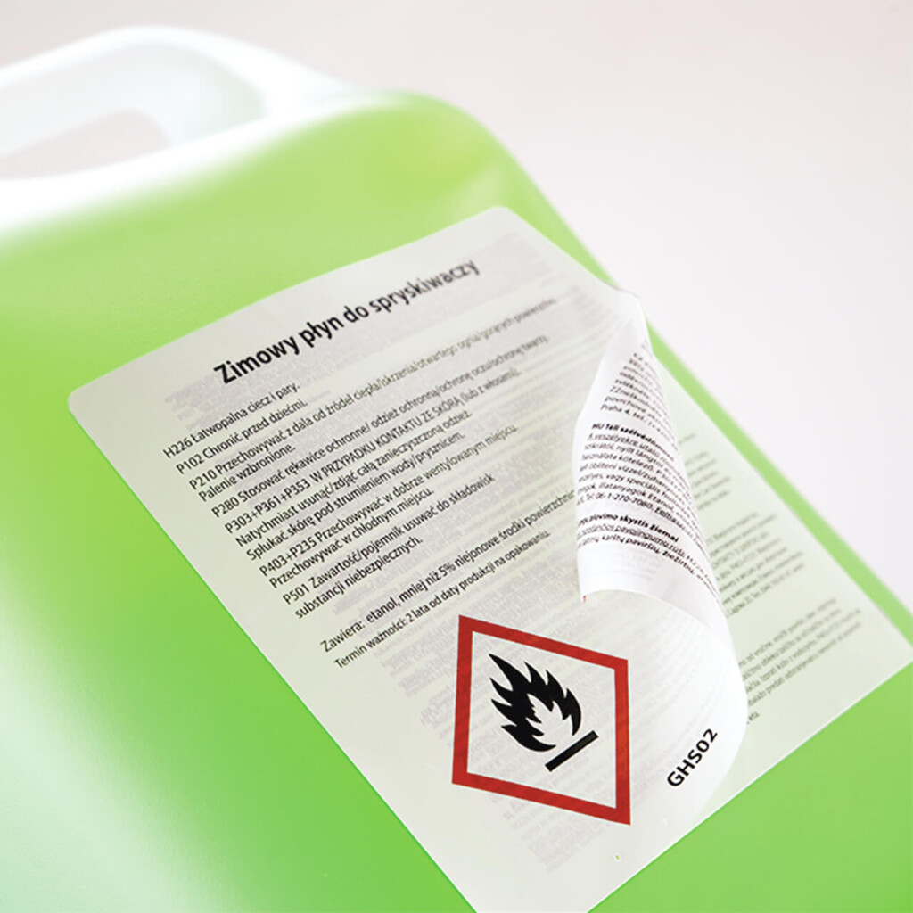 etykiety peel off na chemię gospodarczą